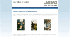 Desktop Screenshot of metallbau-jung.net