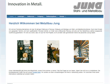 Tablet Screenshot of metallbau-jung.net