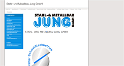 Desktop Screenshot of metallbau-jung.com